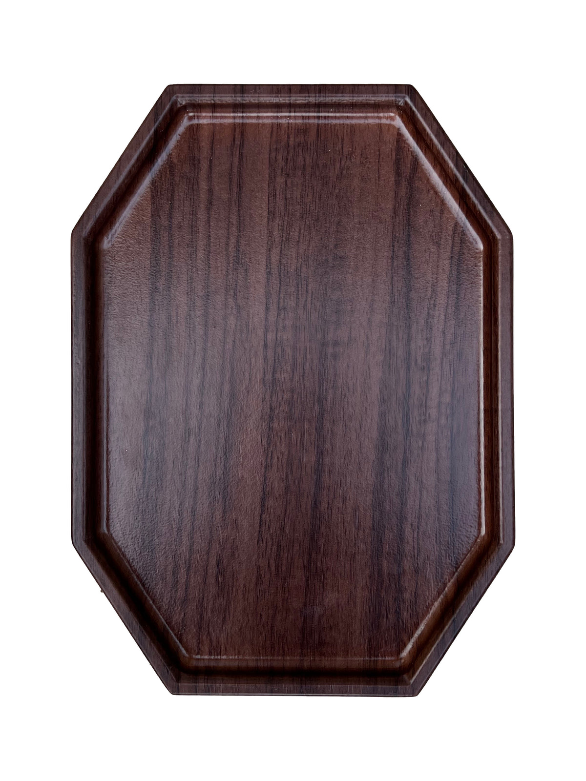 Brown Octagon armchair side table